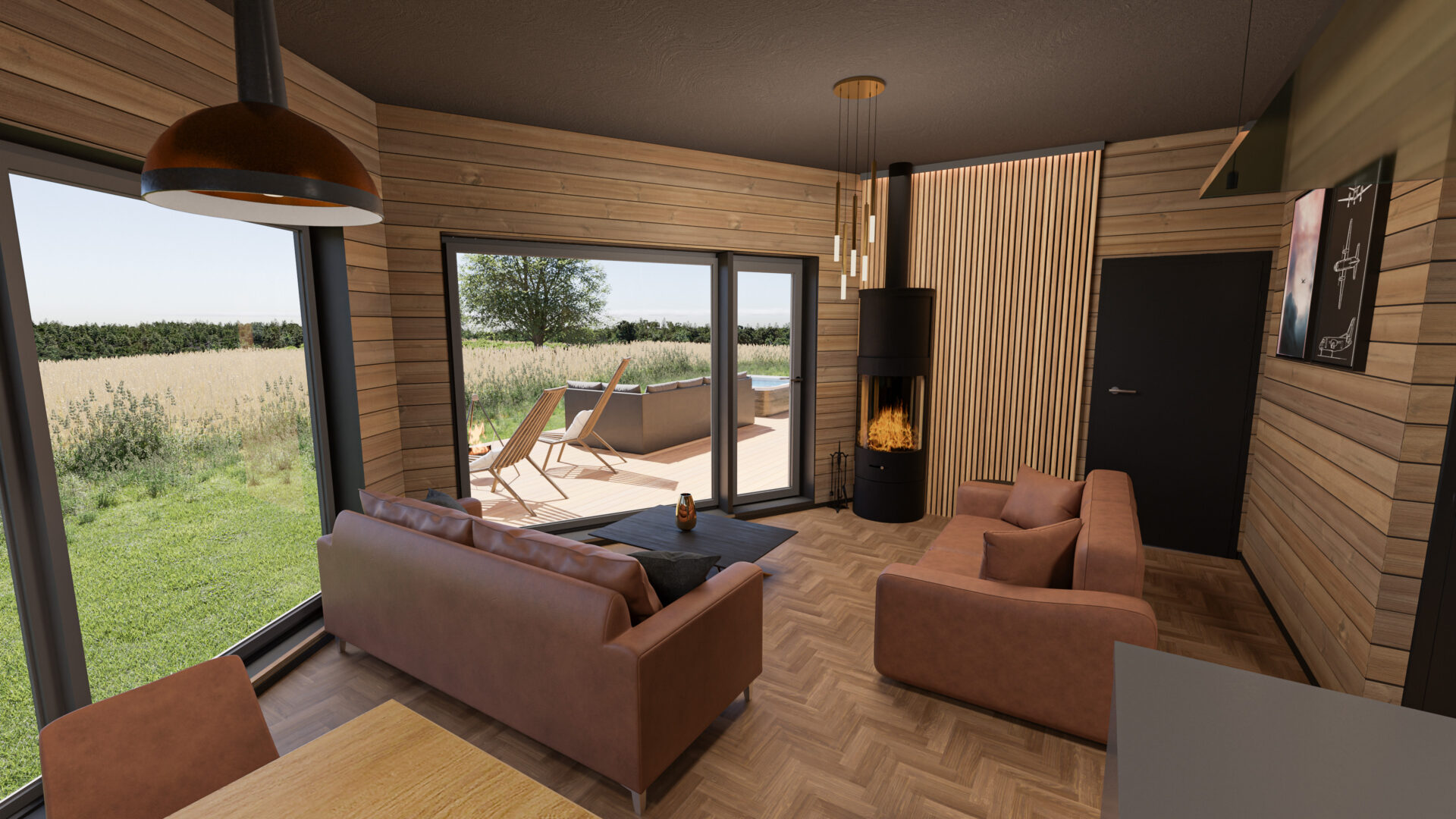 Esimerkkikuva sisätilojen 3D-visualisoinnista