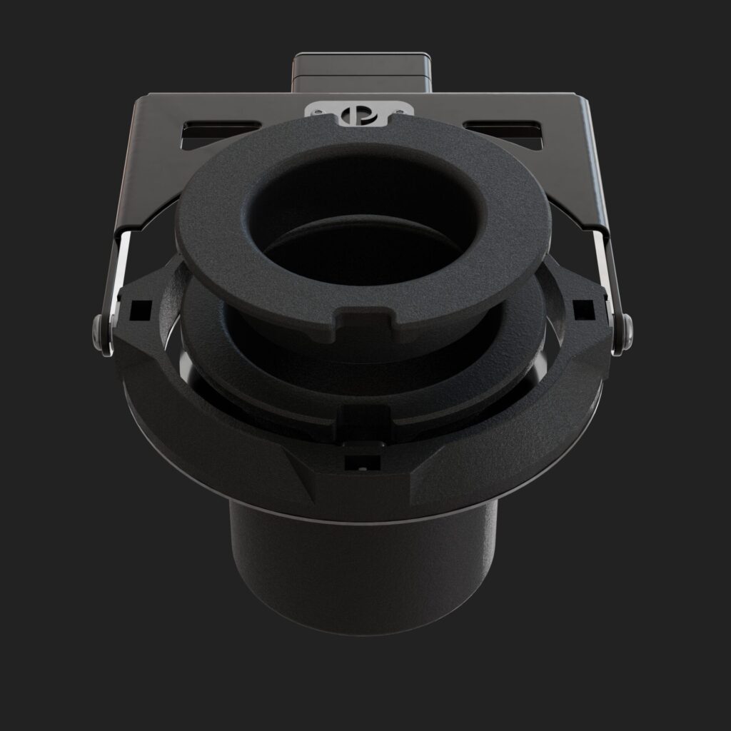 Tekninen 3D-animaatio Proutec-tölkkitelineen osien dynaamisesta kokoonpanosta ja modulaarisuudesta.